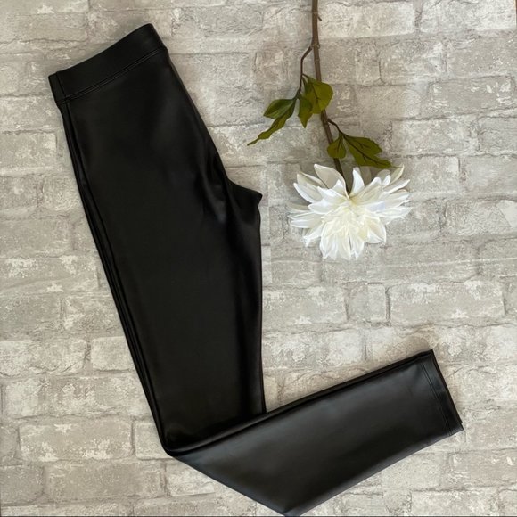 SOLD | 🔥SALE🔥 NWT Express Vegan Leather Black Ankle Tights **HOST PICK** - Picture 6 of 15